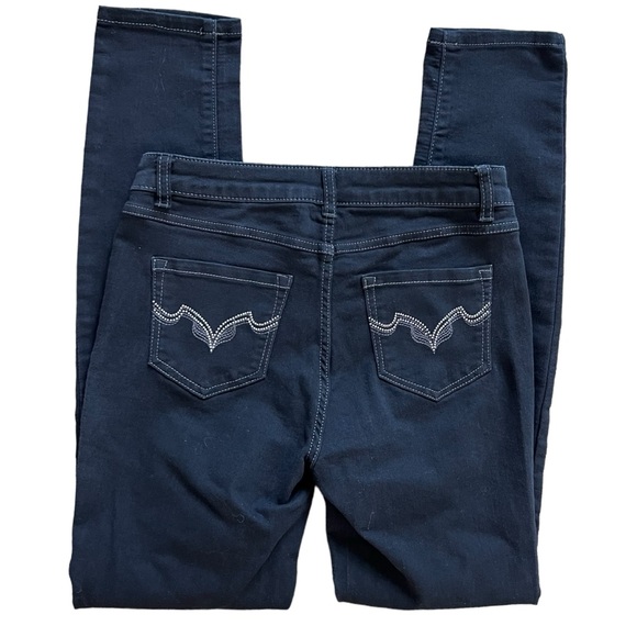 D. Jeans Black Denim Jeans Studded Embellished Back Pockets Women's size 4 - Picture 1 of 7